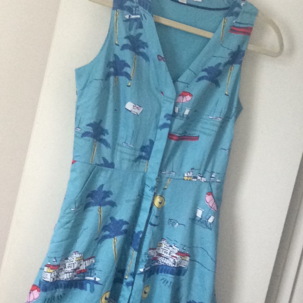 BODEN Summer Dress with side pockets Size 4